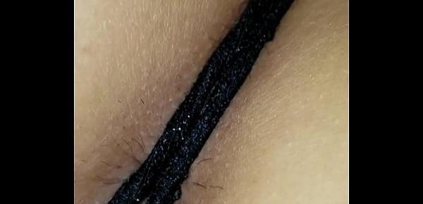  Crotchless panties cum wet fuck